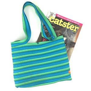 Zipit Blue Green Small Tote Bag